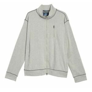 Vintage 1946 Mens Full Zip Ribbed Long Sleeve Pullover Oatmeal Small MSRP $69.50